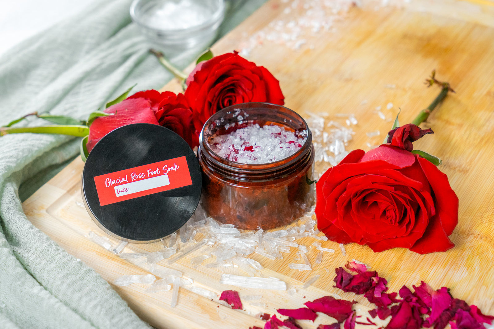 Glacial Rose Foot Soak