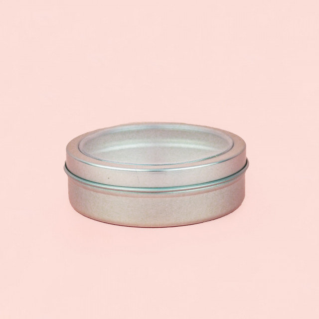 Tin Container With Window