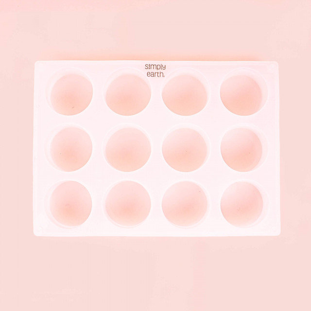 12 Cavity Round Silicone Soap Mold
