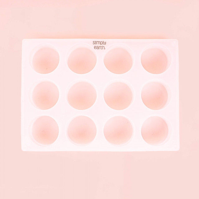 12 Cavity Round Silicone Soap Mold