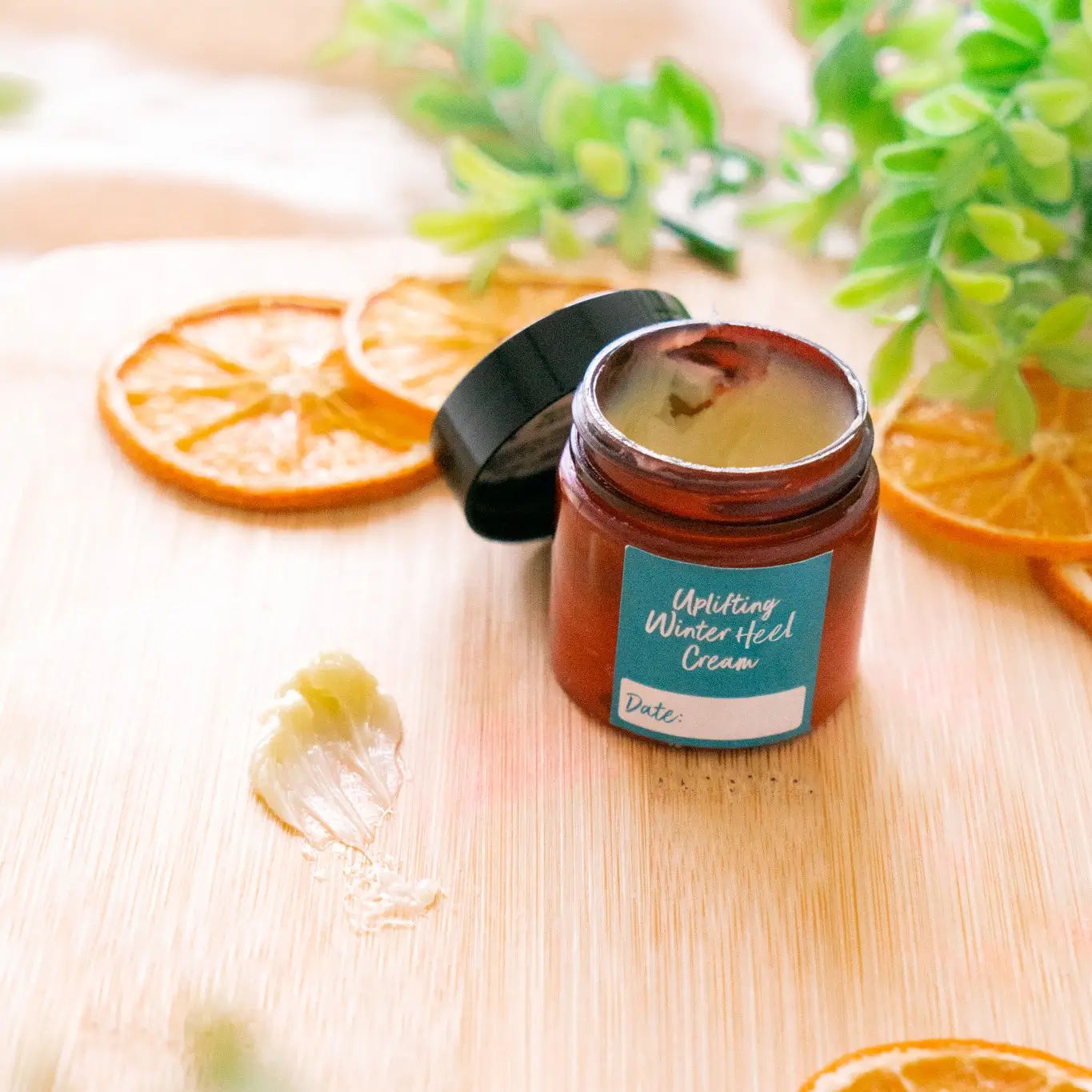 Uplifting Winter Heel Cream, the January Recipe Box theme