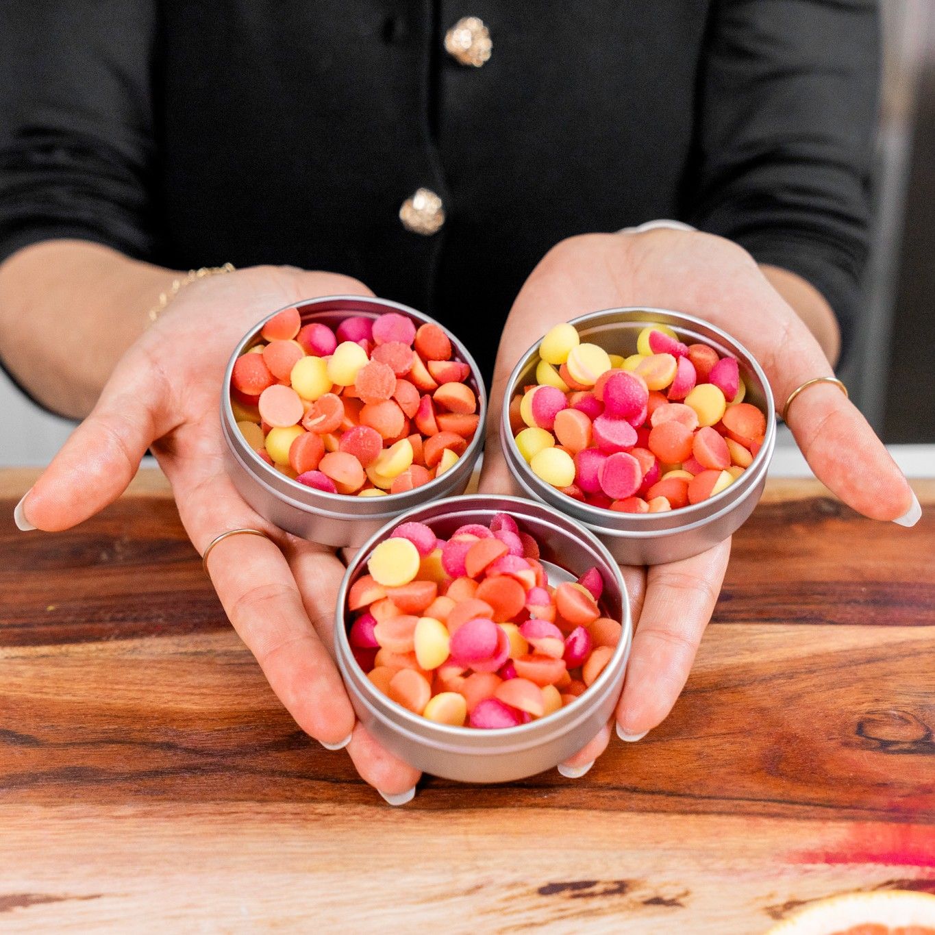 DIY Lotion Dots kit step photo