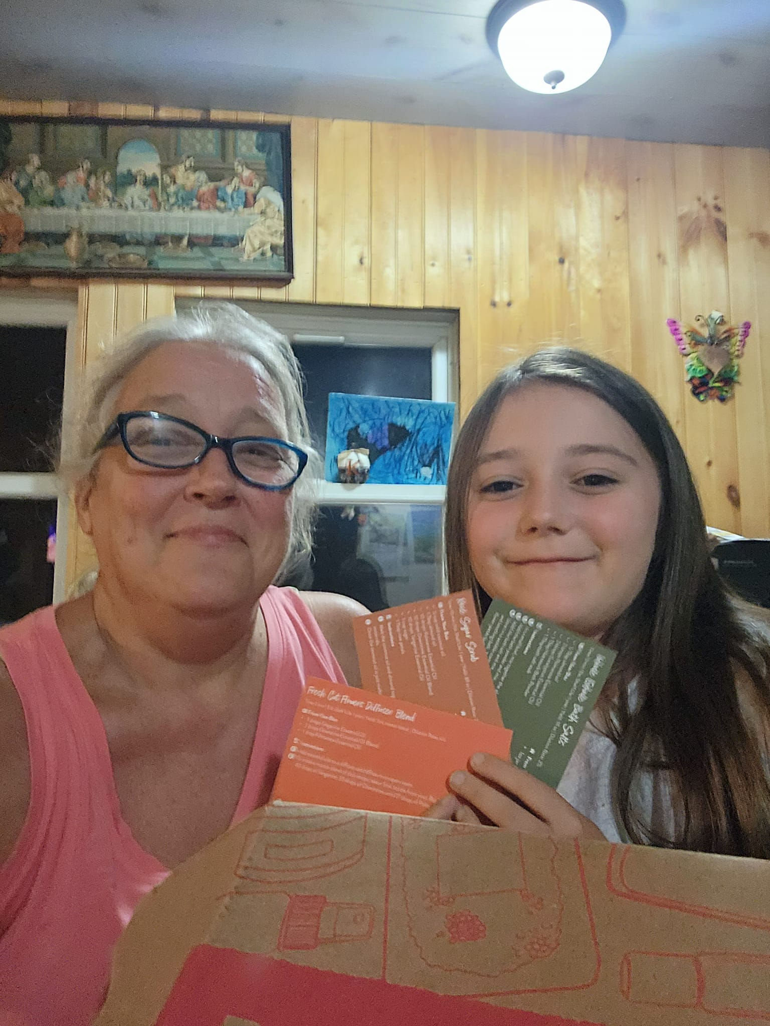 Family with their Cleaning Maker Kit &mdash; natural cleaners they made together