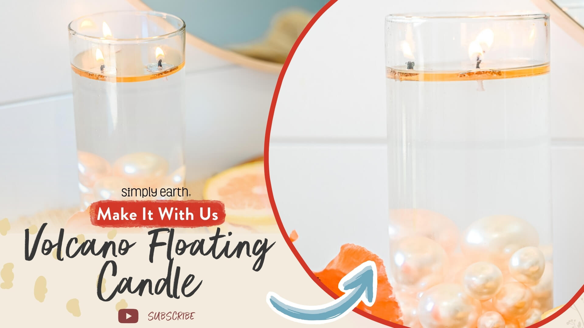 Volcano Floating Candle